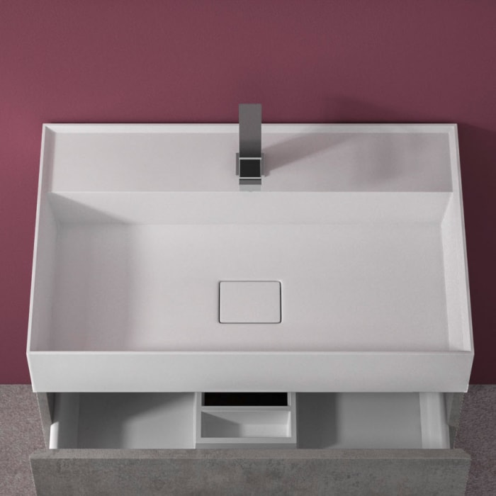 progettobagno Hitek Aufsatzwaschtisch 70 cm