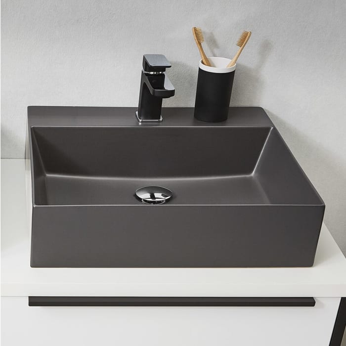 Puris Aspekt Keramik-Aufsatzwaschtisch Squared 50 cm