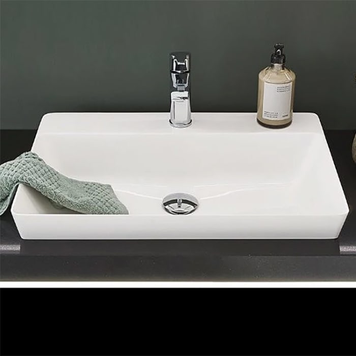 Puris Aspekt Mineralguss-Aufsatzwaschtisch 60 cm