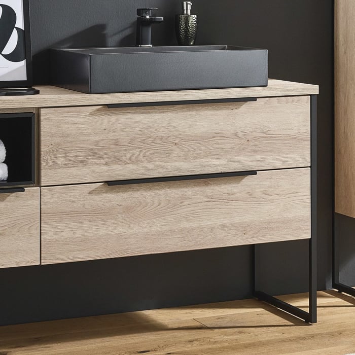 Puris Aspekt Waschtischunterschrank 90 cm mit Griff 339