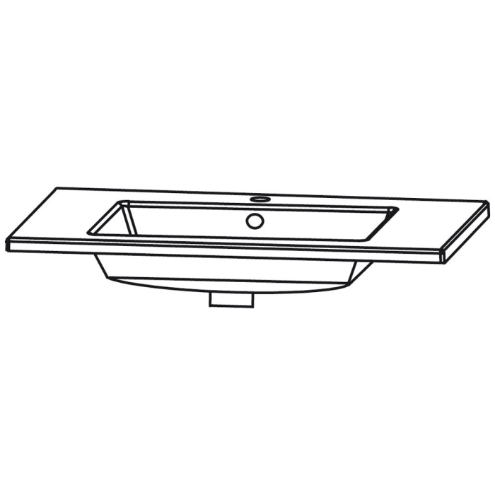 Puris Cool Line Keramik - Waschtisch 91 cm