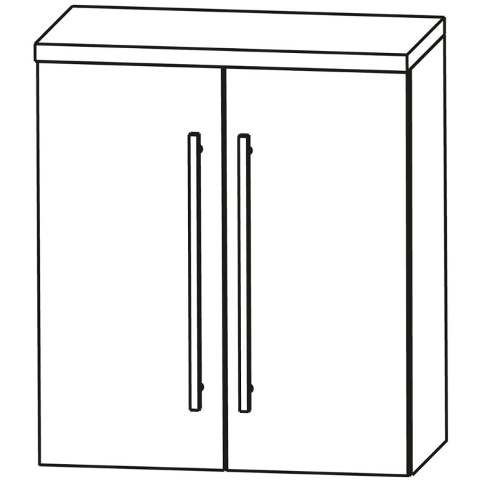 Puris Crescendo Oberschrank 60 x 15 x 66,8 cm mit 2 Türen