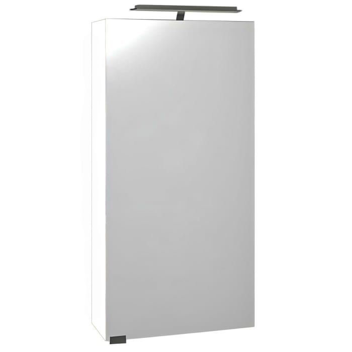 Puris for Guests Spiegelschrank 40 x 15 x 80 cm mit LED-Aufbauleuchte, Türanschlag rechts