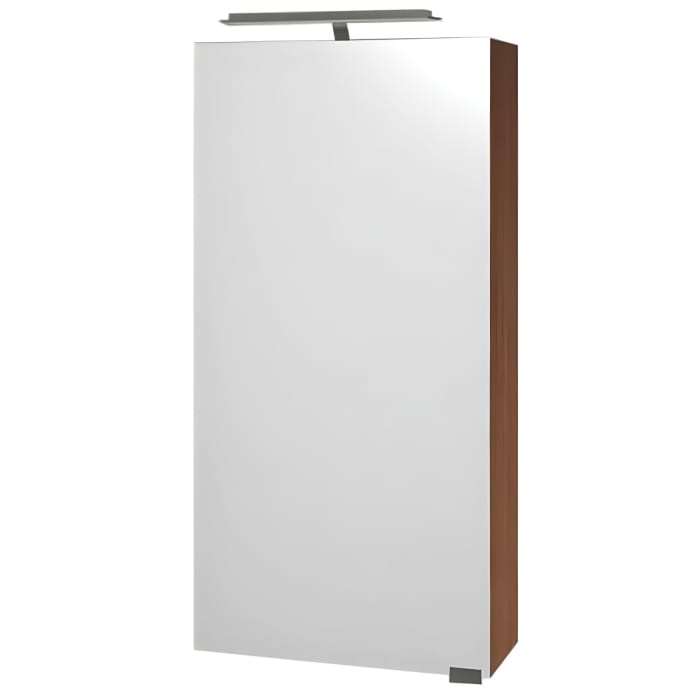 Puris for Guests Spiegelschrank 40 x 15 x 80 cm mit LED-Aufbauleuchte, Türanschlag links