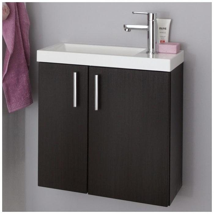 Puris for Guests Möbelkombination mit Mineralgusswaschtisch 50 cm