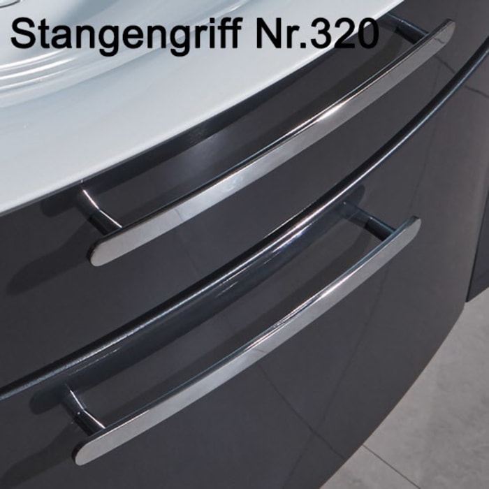 Puris Linea Waschtisch mit Unterschrank 131,2 cm mit LED-Beleuchtung, Griff 320