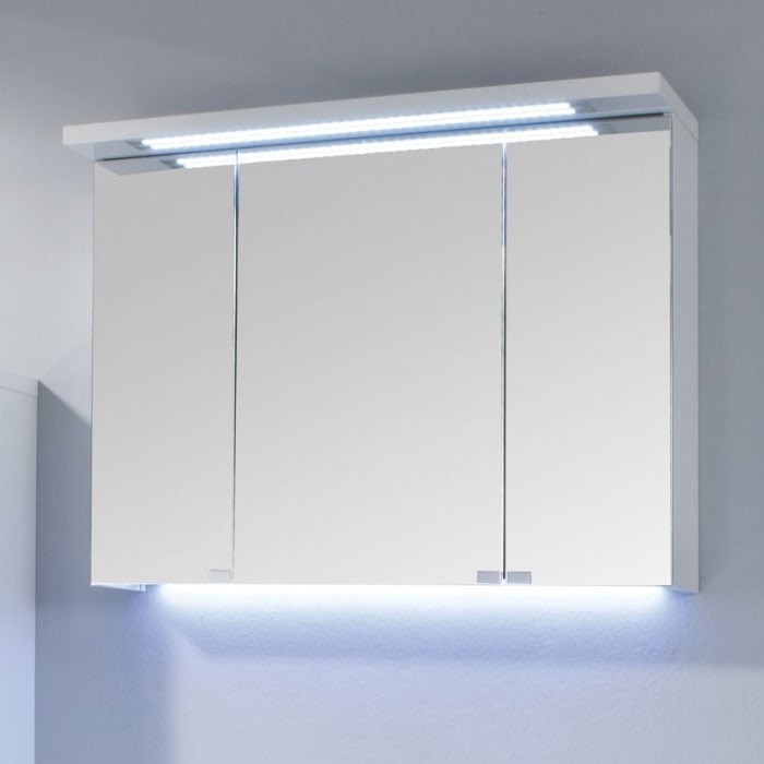 Puris Star Line Spiegelschrank B 90 x 15 x 66,8 cm mit LED Beleuchtung
