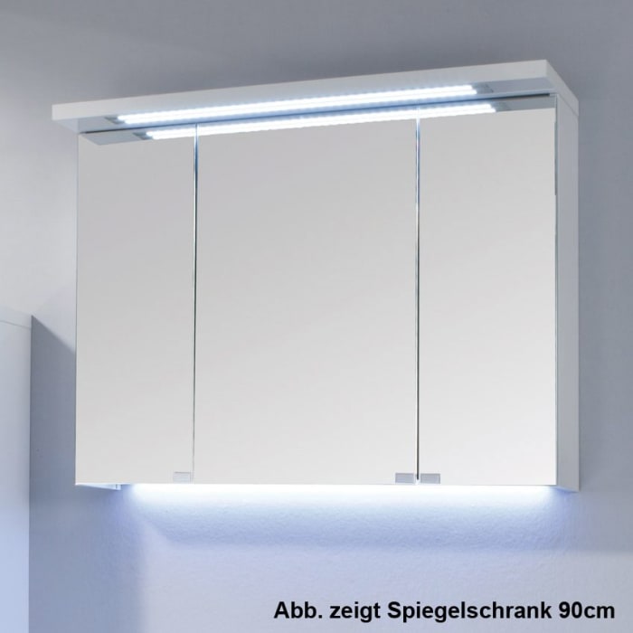 Puris Star Line Spiegelschrank B 140 x 15 x 66,8 cm mit LED Beleuchtung