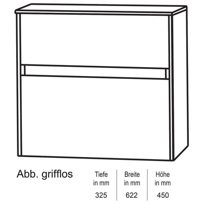 Puris Unique Unterschrank 62,2 x 45 cm grifflos
