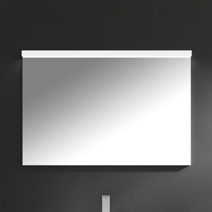 Puris Unique Badspiegel 100 cm mit LED Beleuchtung und Kippschalter