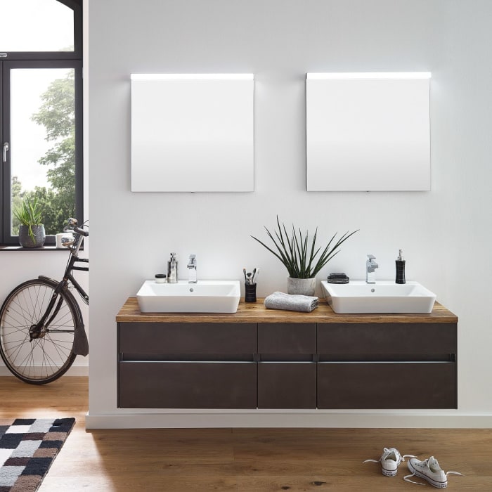 Puris Unique Waschtischunterschrank 172 x 49,2 cm grifflos, mit LED Beleuchtung