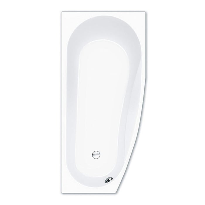 Repabad Kampen 170 links Raumspar-Badewanne mit Rückentherapie