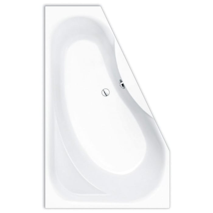 Repabad Tika Raumspar-Badewanne 165 x 95 cm, Ausführung rechts