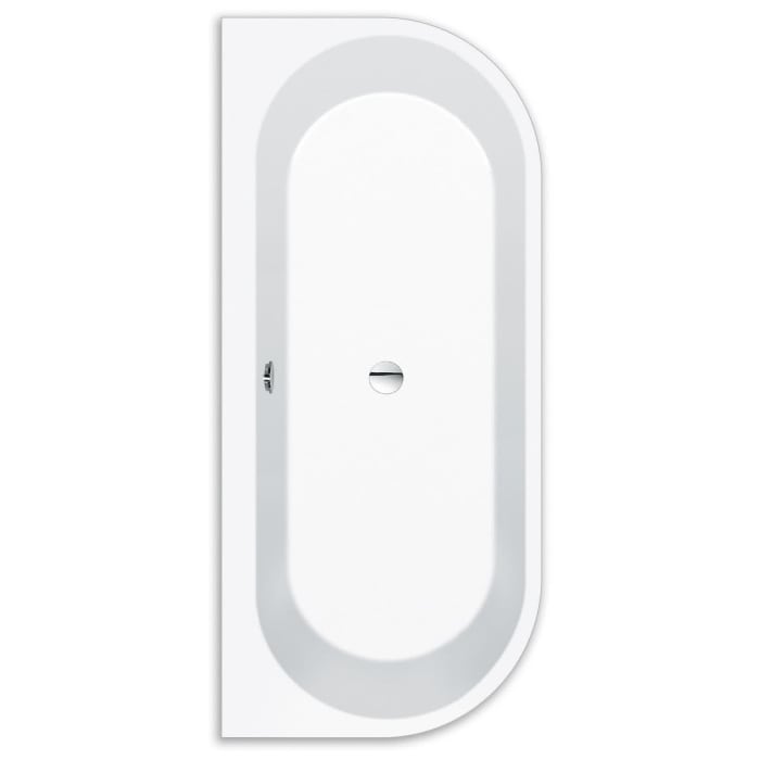 Repabad Livorno 180 oval F Wand Sonderform Badewanne mit Schürze