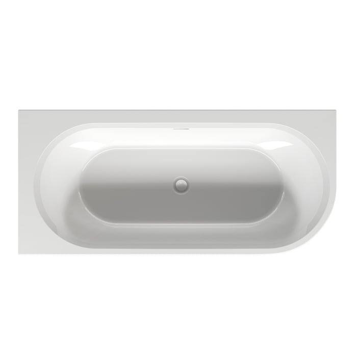 Riho Desire Corner Eck-Badewanne 184 x 84 cm rechts mit Riho Fall und LED Beleuchtung