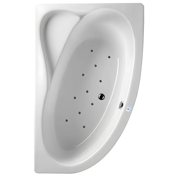 Riho Aryl Raumspar-Whirlpool 170 x 110 cm Air, links für Eckeinbau