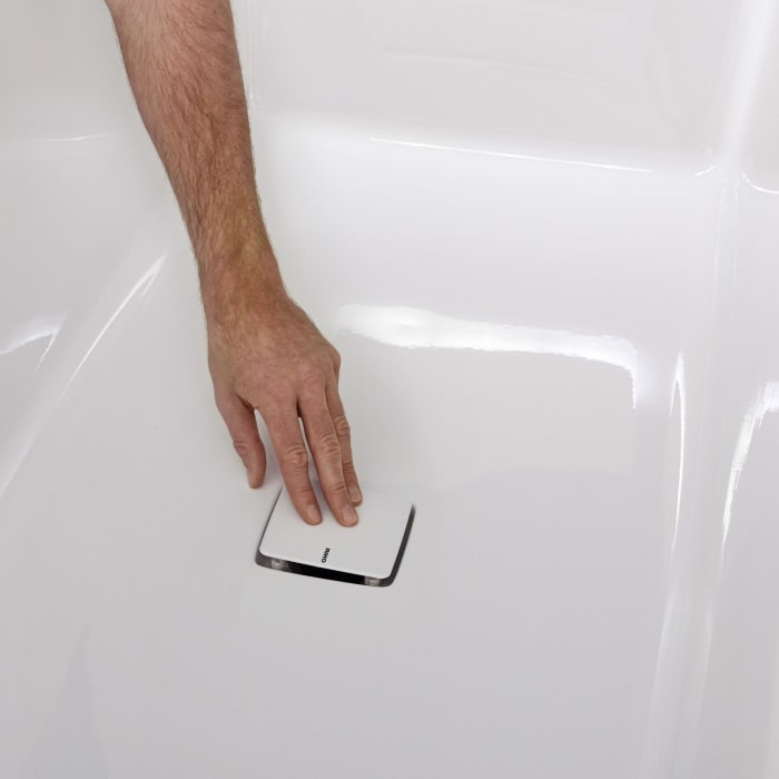 Riho Still Square Rechteck-Badewanne 180 x 80 cm inkl. Schürze rechts