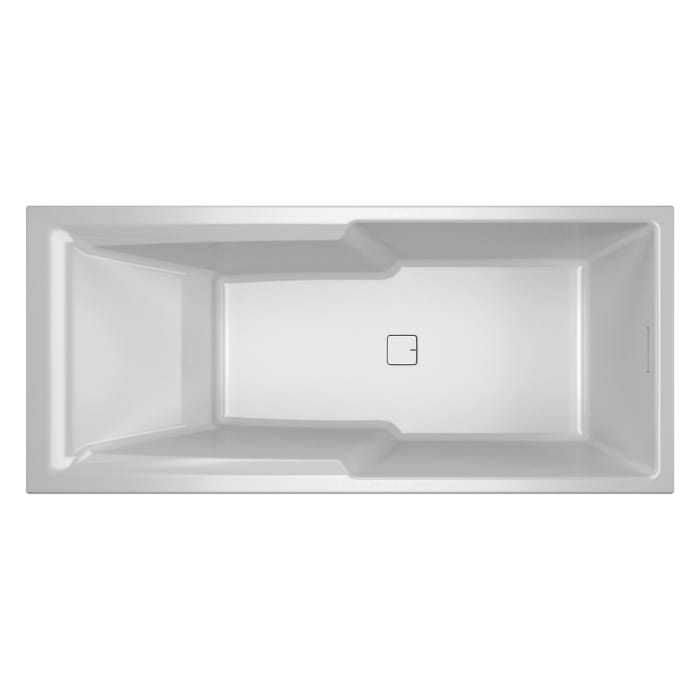 Riho Still Shower Rechteck-Badewanne 180 x 80 cm mit Riho Fall