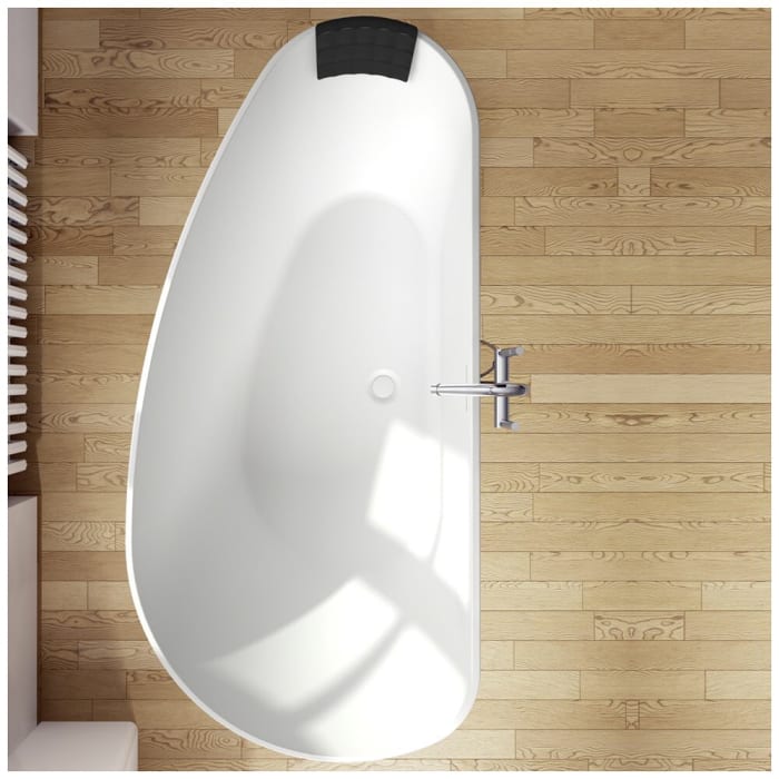 Riho Granada freistehende Badewanne 190 x 90 cm, Ausführung links