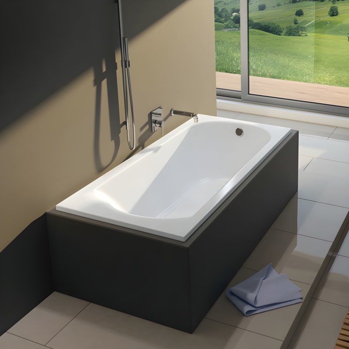 Riho Miami 180 Rechteck-Badewanne 180 x 80 cm