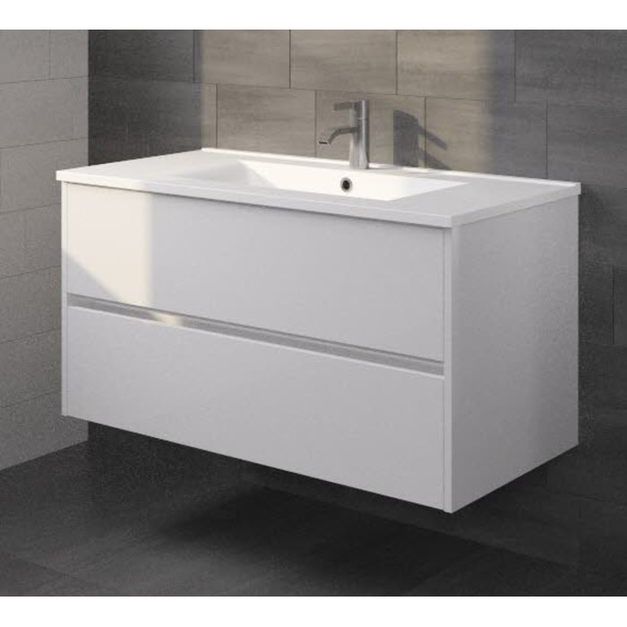 Riho Porto Square Waschtisch mit Unterschrank 100 cm mit 2 Schubladen