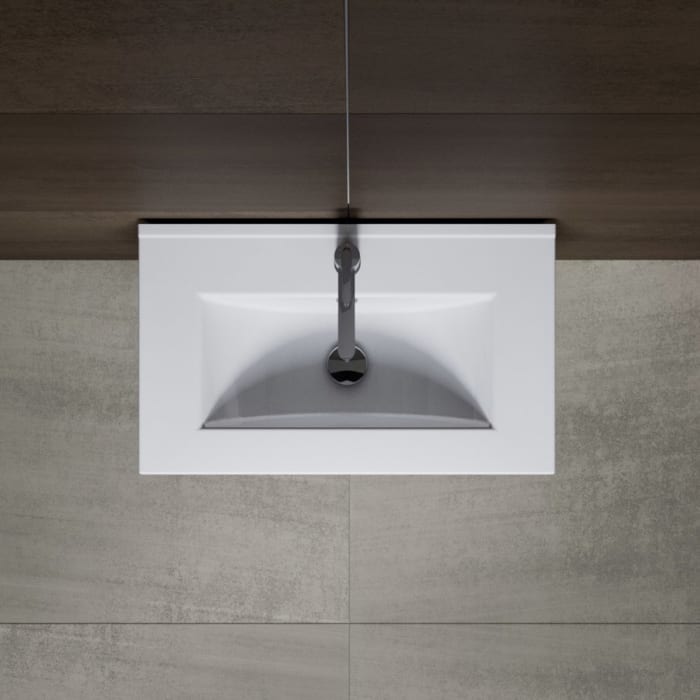 Riho Porto Slim Badmöbel Komplett Set 74 mit Spiegel, 60 cm