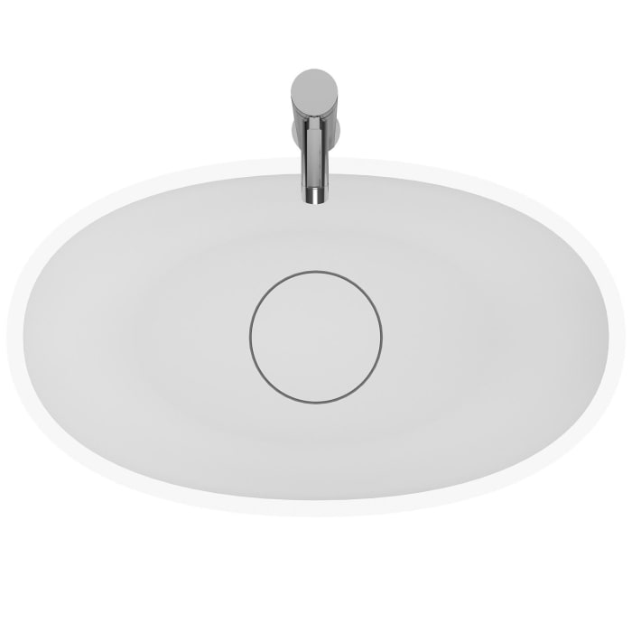 Riho Escala Aufsatz-Waschtisch oval 55 x 32 cm