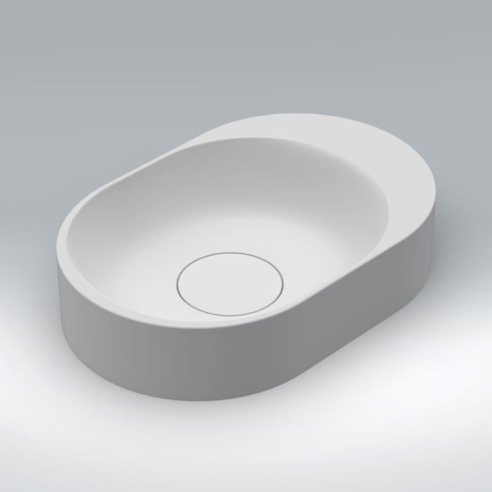 Riho Valor Try Aufsatz-Waschtisch oval 48 x 32 cm