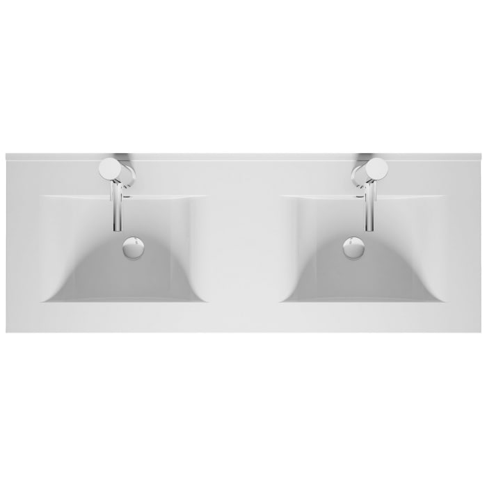 Riho Porto Wave Einbaudoppelwaschtisch 120 cm