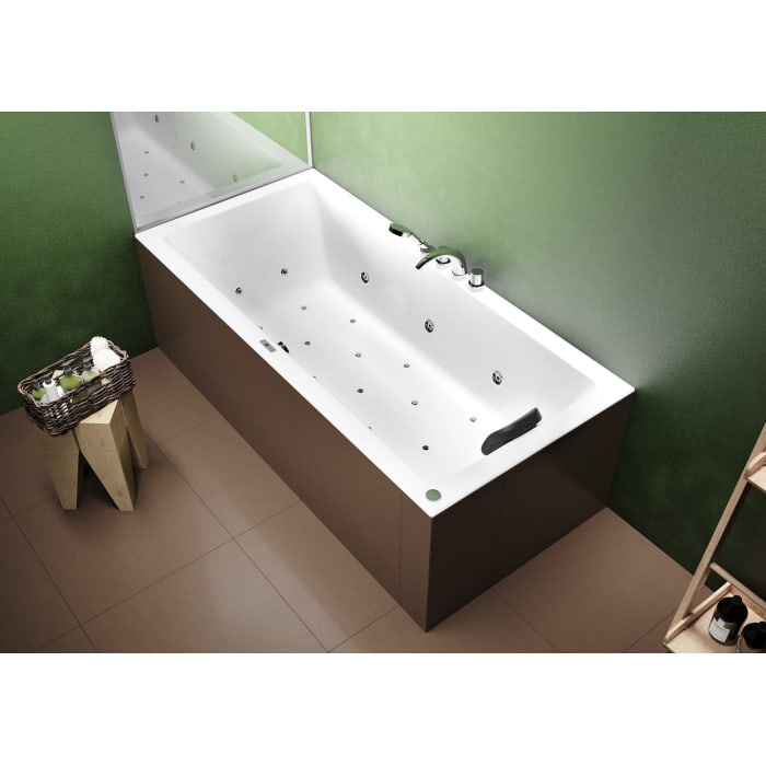 Riho Lugo Whirlpool 180 x 80 cm Bliss 16 Aero Jets, links