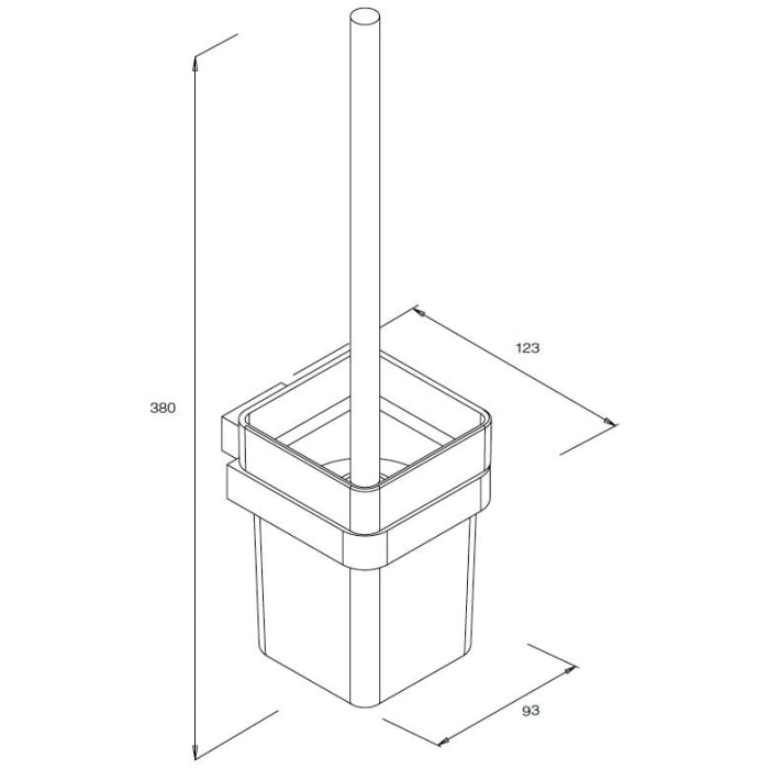 Bravat New York WC-Bürstengarnitur