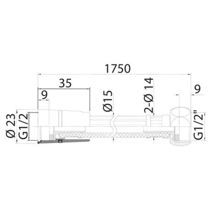 Bravat Brauseschlauch 175 cm