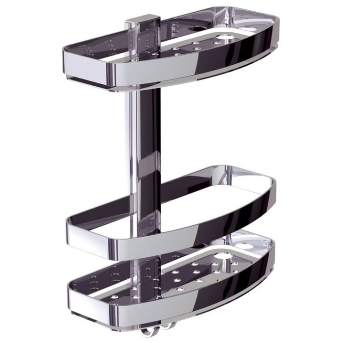 Bravat Duschkorb mit 2 Etagen 24 cm