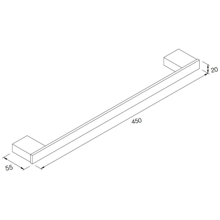 Bravat New York Handtuchstange 45 cm