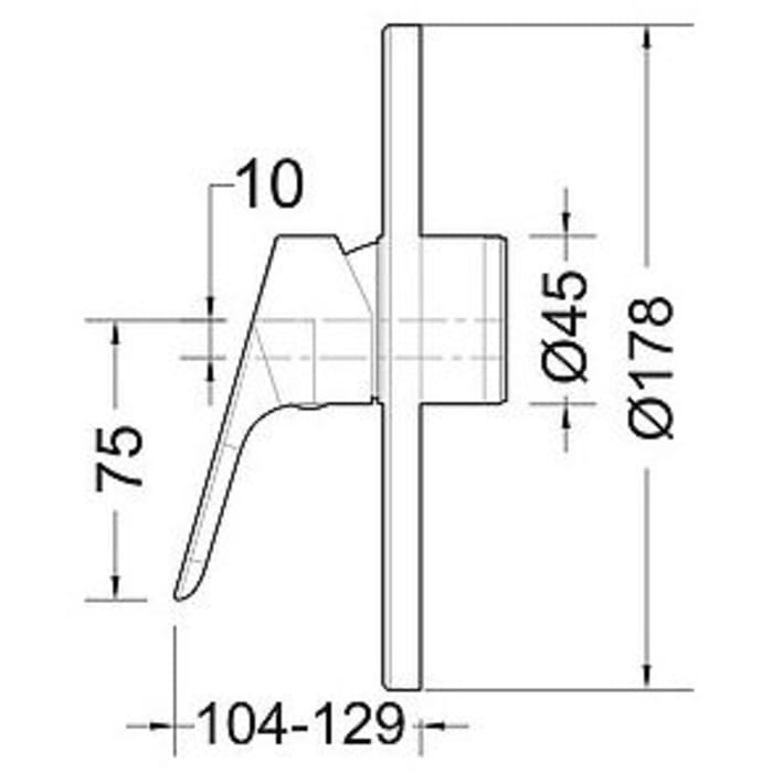 Bravat Palma Fertigset für UP-Brausearmatur