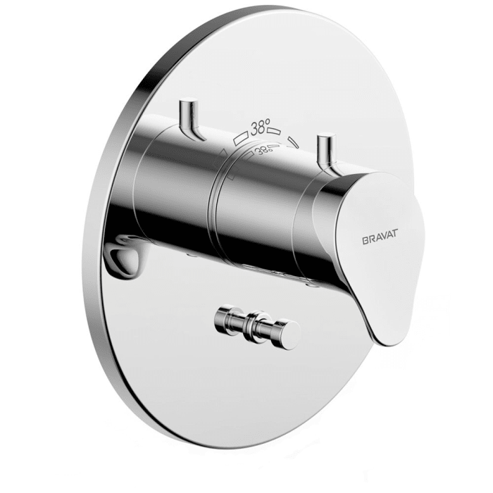 Bravat Palma Fertigset für UP-Wannenfüll- und Brausethermostat