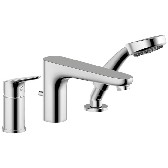 Bravat Palma Dreiloch-Wannenrandarmatur