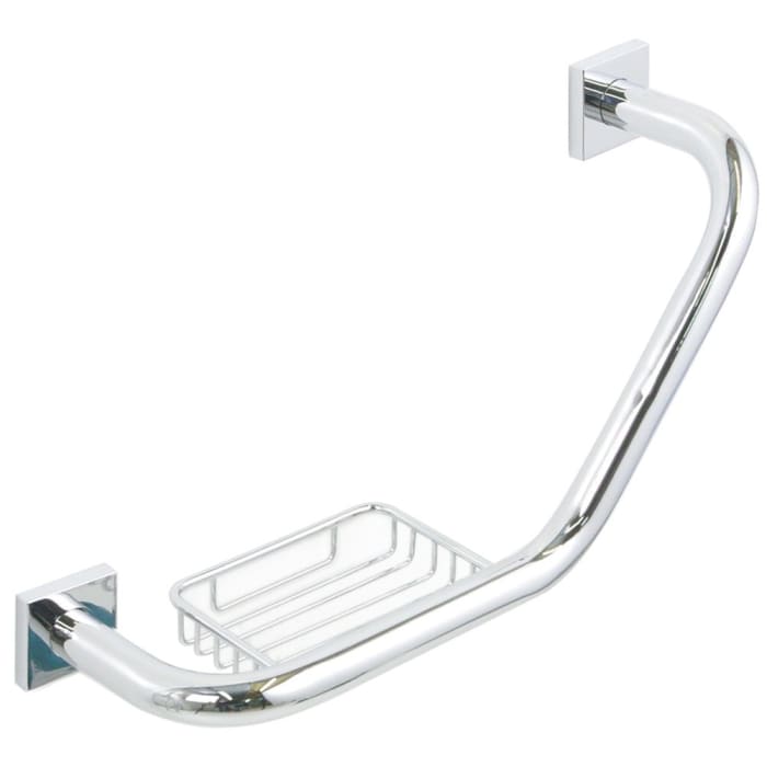 Bravat Quaruna Badewannengriff mit Seifenkorb