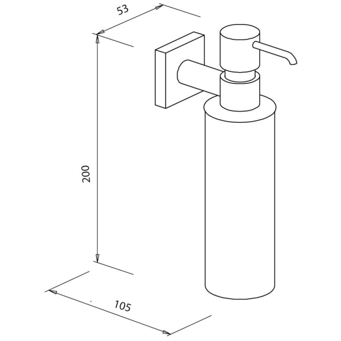 Bravat Quaruna Flüssigseifenspender 200 ml mit Edelstahlflasche