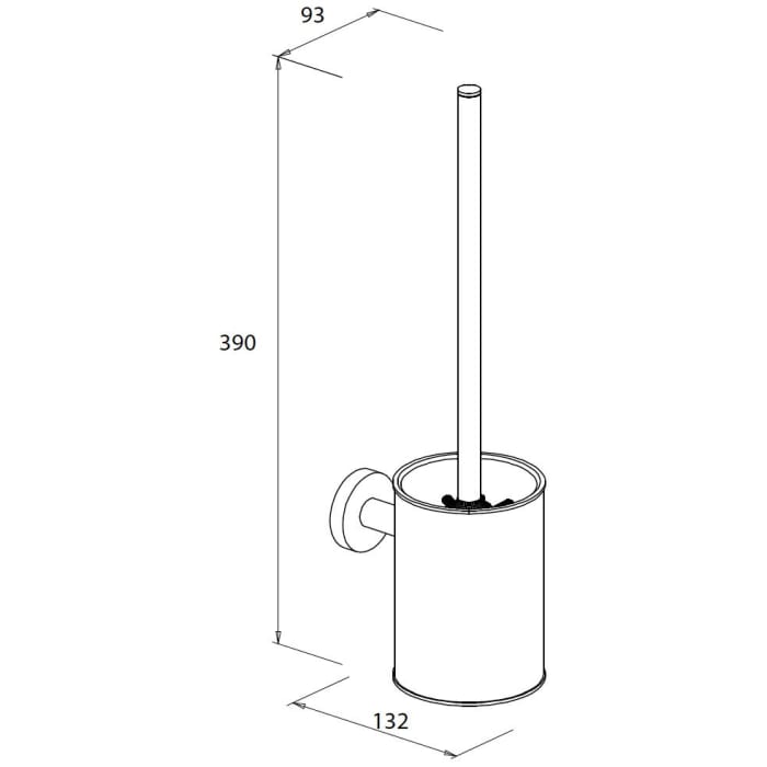 Bravat Varuna WC-Wandarmatur