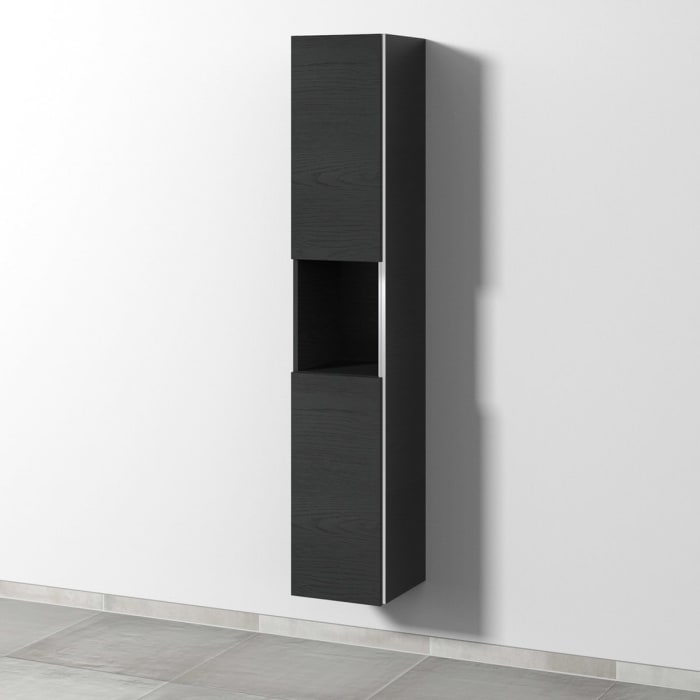 Sanipa 3way Hochschrank 30 cm, 1 offenes Fach, 2 Türen mit Türanschlag links