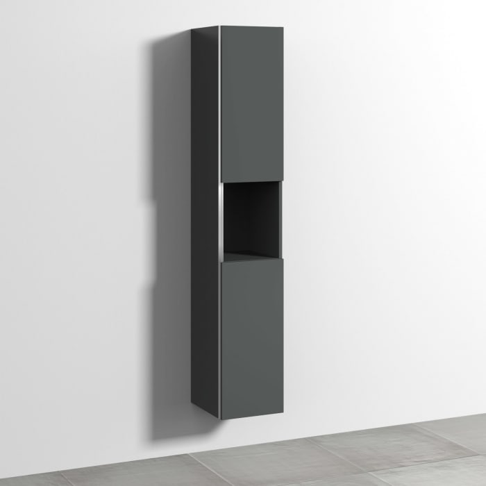 Sanipa 3way Hochschrank 30 cm, 1 offenes Fach, 2 Türen mit Türanschlag rechts