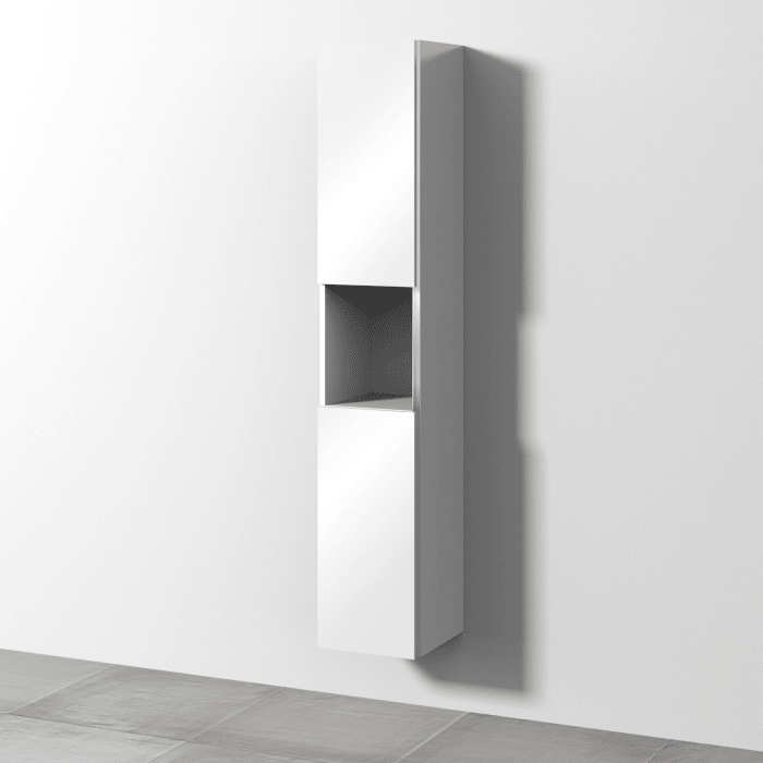 Sanipa 3way Hochschrank 30 cm, 1 offenes Fach, 2 Türen mit Türanschlag links