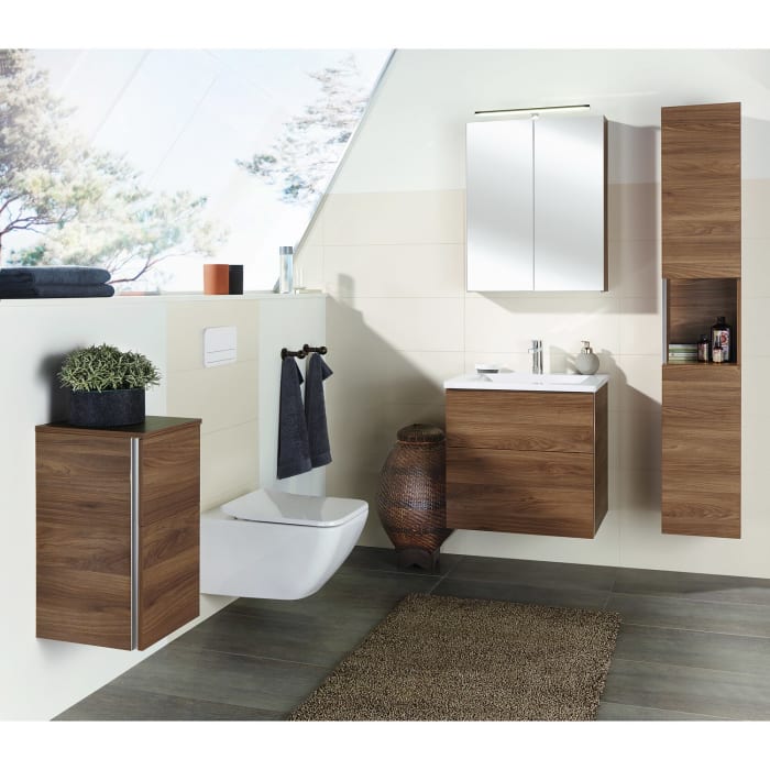 Sanipa 3way Hochschrank 30 cm, 1 offenes Fach, 2 Türen mit Türanschlag rechts