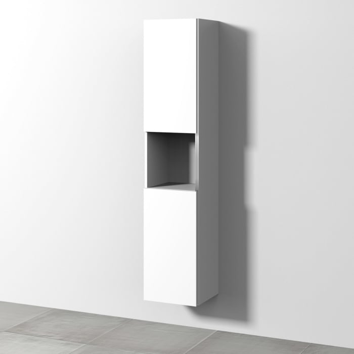 Sanipa 3way Hochschrank 35 cm, 1 offenes Fach, 2 Türen mit Türanschlag links