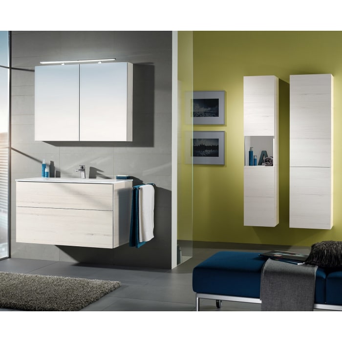 Sanipa 3way Hochschrank 35 cm, 1 offenes Fach, 2 Türen mit Türanschlag rechts