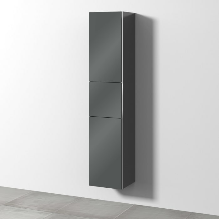 Sanipa 3way Hochschrank 35 cm, 2 Türen mit Türanschlag links, mit Stangengriff 0100