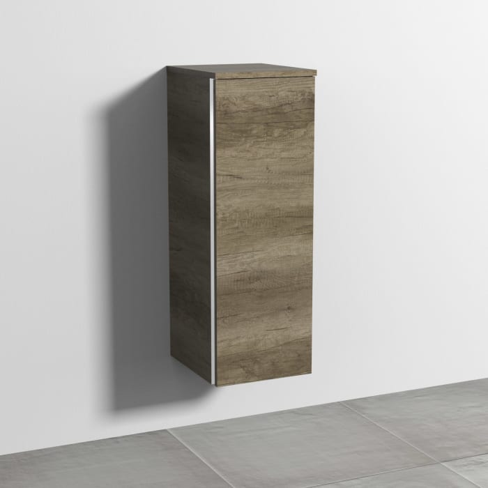 Sanipa 3way Mittelschrank 30 cm, 1 Tür mit Anschlag rechts, mit Griff-Leiste