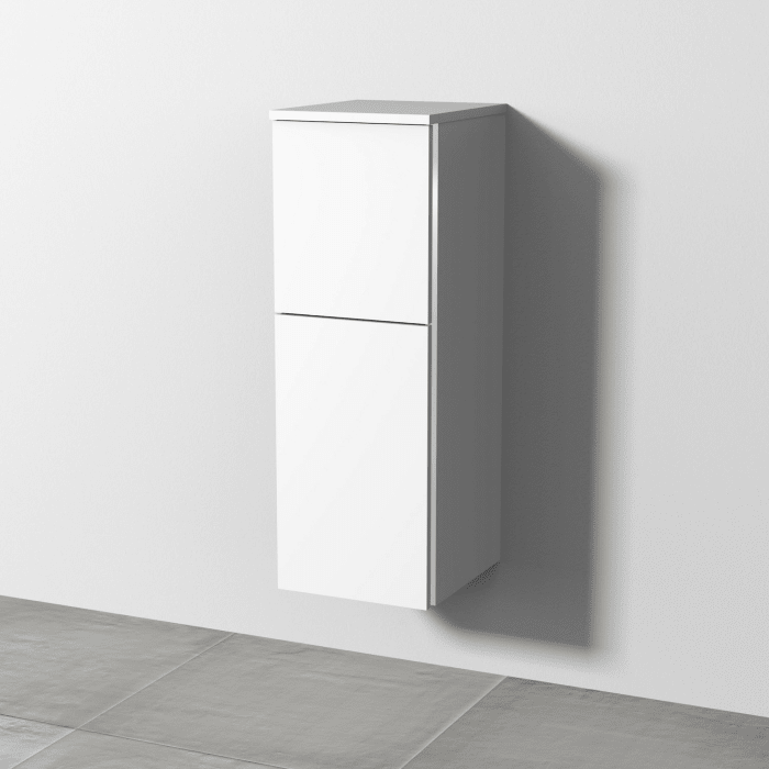 Sanipa 3way Mittelschrank 30 cm, 1 Tür mit Anschlag links, 1 Auszug, mit Griff-Leiste