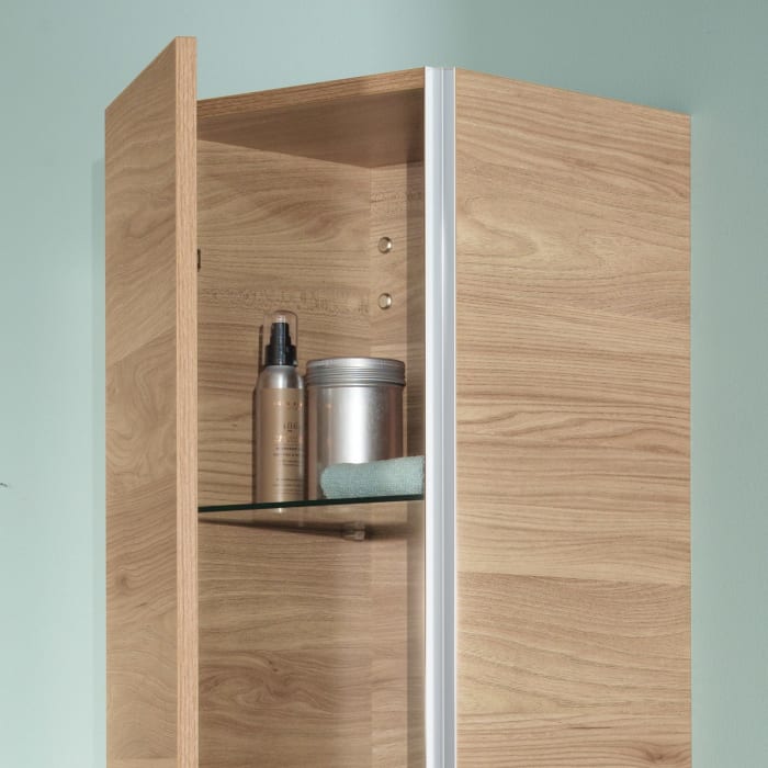 Sanipa 3way Mittelschrank 30 cm, 1 Tür mit Anschlag links, mit Griff-Leiste